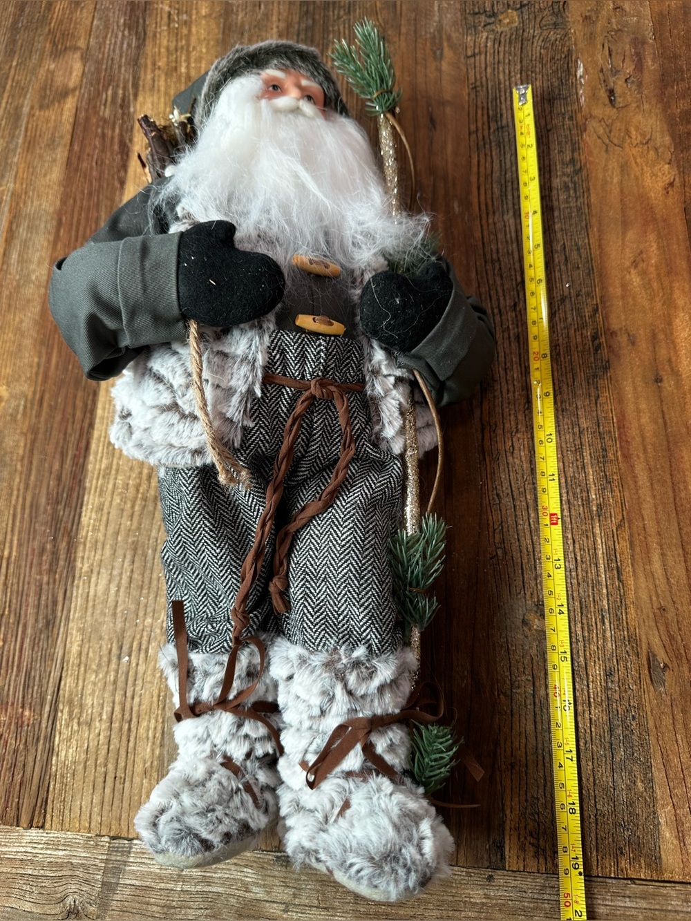 Kids Winter Woodland Santa Costume - Gray and White - Picture 5 of 6